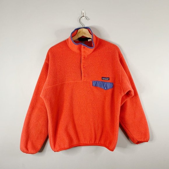 Patagonia Other - Patagonia Men's Sherbert Vintage 90s Synchilla Pullover Sweatshirt Fleece Medium